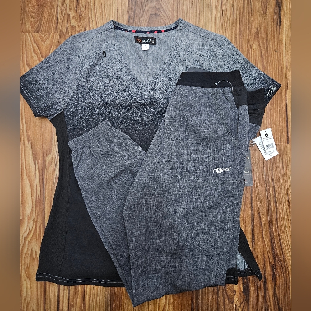 COPY - Carhartt Cargo Jogger Scrub Pants and Koi Basic Scrub Top
